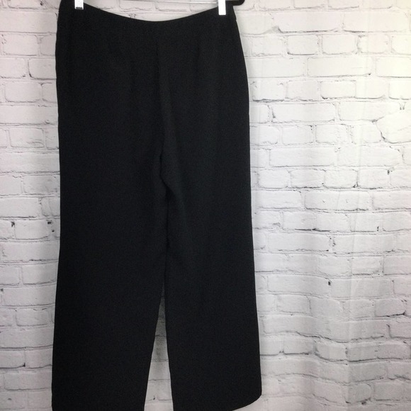 New York & Company Women’s Petite Flat Front Straight Leg Black Dress Pant 12 - Picture 3 of 13